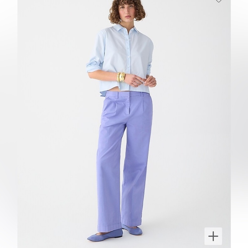 J. Crew Pleated capeside chino pants BP502 16 trousers purple